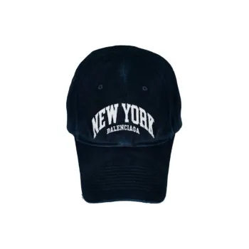 Balenciaga Cotton Baseball Caps Women's Blue