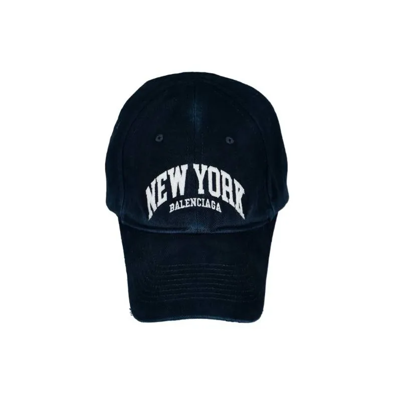 Balenciaga Cotton Baseball Caps Women's Blue-0