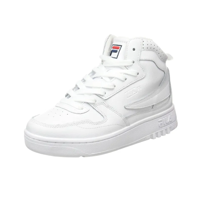 FILA Anti Slip Wear Resistant Mid Top Casual Shoes Women's White-1