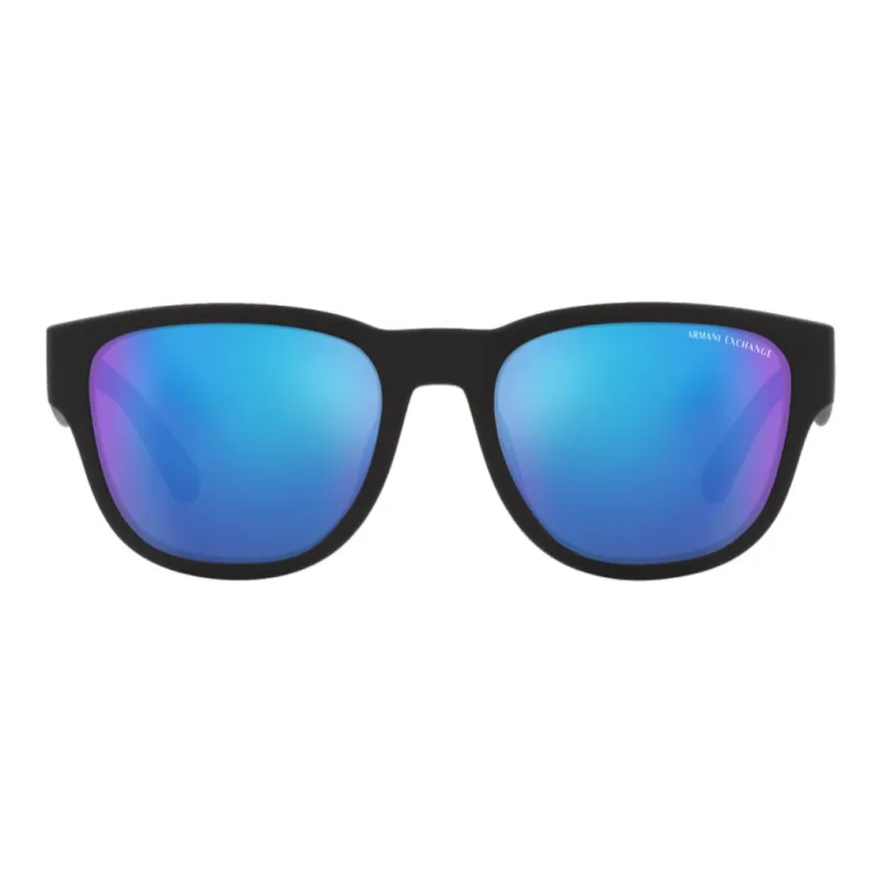 ARMANI EXCHANGEAE Injection Molded Irregular Shape Sunglasses Men's Black-1