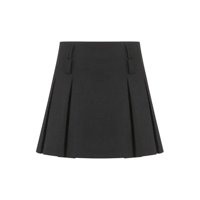 Three Quarters Casual Short Skirts Women's Black-0