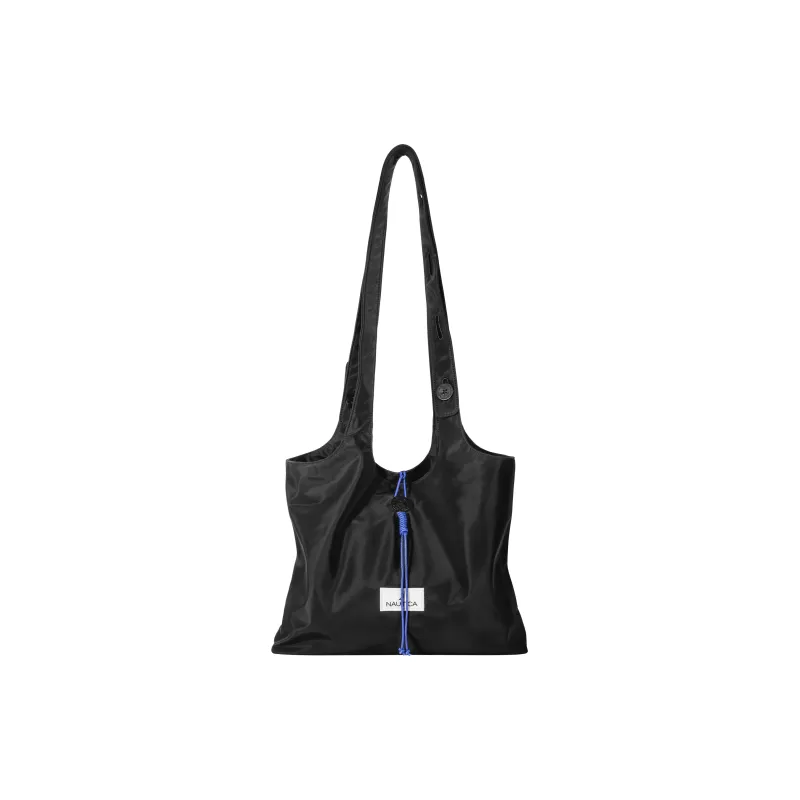 NAUTICA Nylon Shoulder Bag Small Size Unisex Royal Blue/Black/Brown-10
