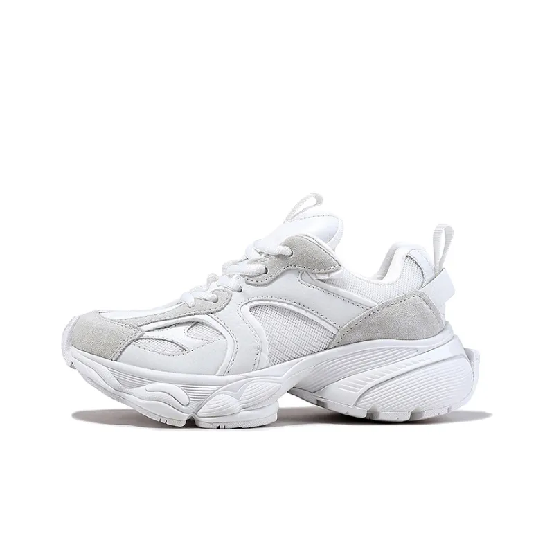 BELLALILY Anti-Slip And Wear-Resistant Height Increasing Low-Top Chunky Sneakers 4.5cm Women's-5
