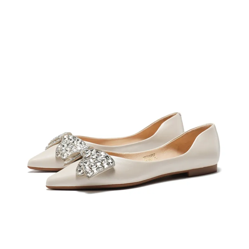 ST&SAT Sparkling Rhinestone Butterfly Fashion Casual Shoes 1.3cm Women's-6