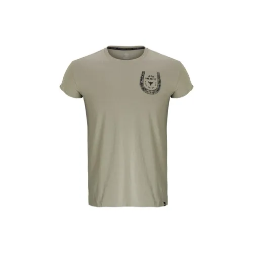 Under Armour T-Shirts Men Wild Cow Leather Khaki