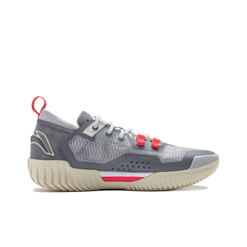 LiNing Anti 5 Low Top LINING BOOM Technology ;COOL SHELL Basketball Shoes Men's Gray-1