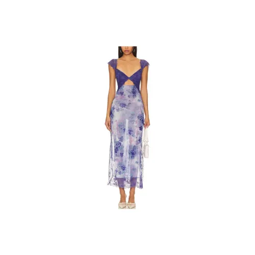 FREE PEOPLE Slip Dresses Women's Purple