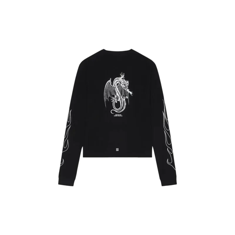 Givenchy Boxy Fit Long Sleeve T Shirt-1