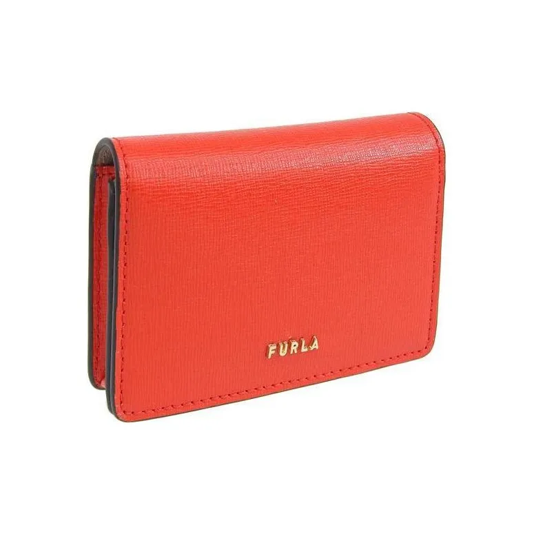 Furla Leather Wallet Women's Orange-1