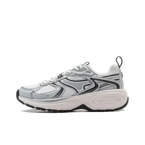 LINING 92 CICI Casual Shoes Women's Low-Top Mist White/Chuan Stone Gray/Silver