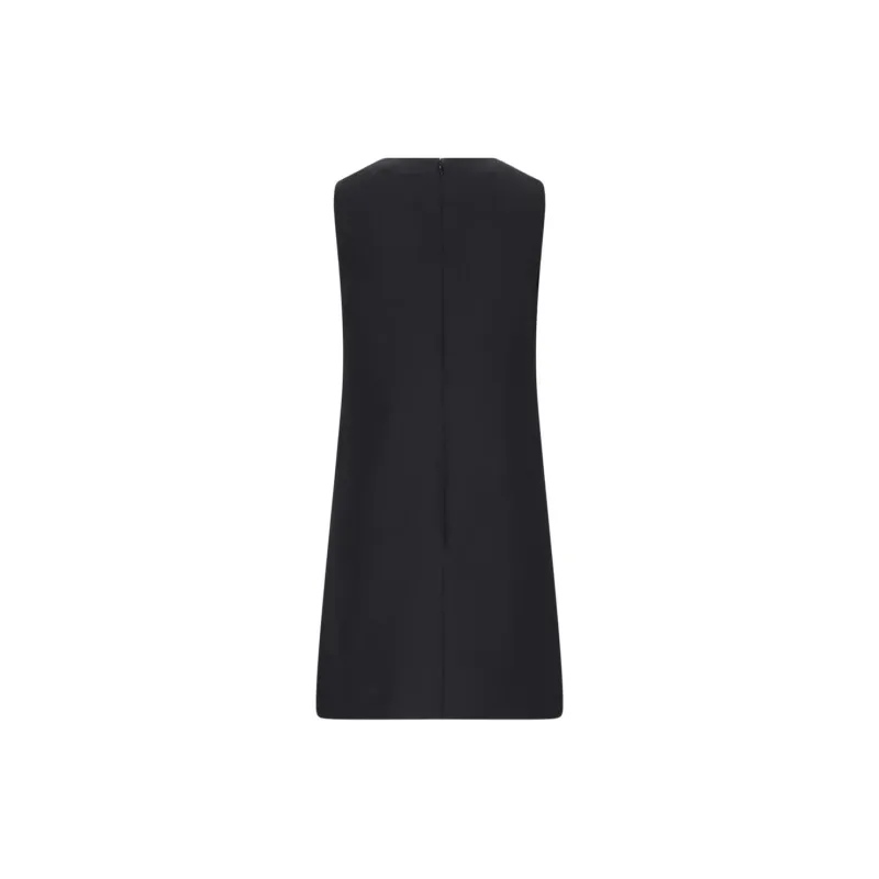 Valentino Logo Plaque Sleeveless Dress-1