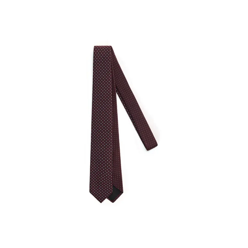 HERMES Cotton Ties Men's Deep Red-0
