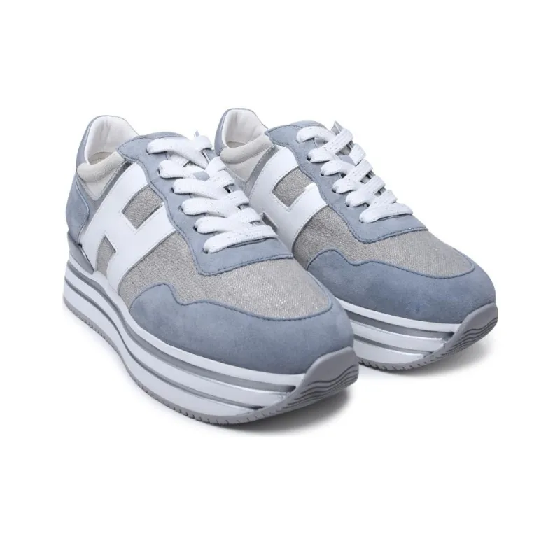 HOGAN H483 Leather Platform Sneakers-2
