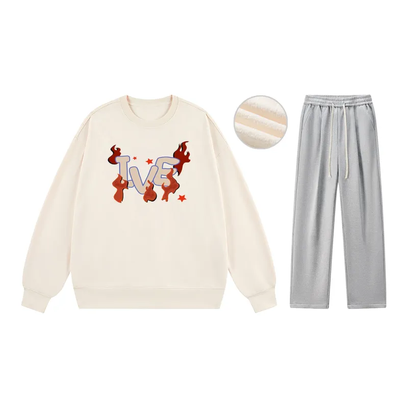 IVEIII Sweatshirt Sets Unisex-33