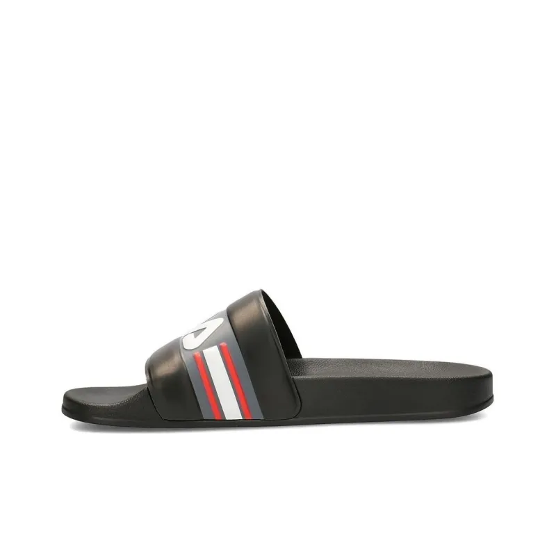 FILA Slide Slippers Men's Black Red-0