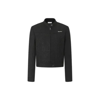 Three Quarters Cropped Coats Women's Black