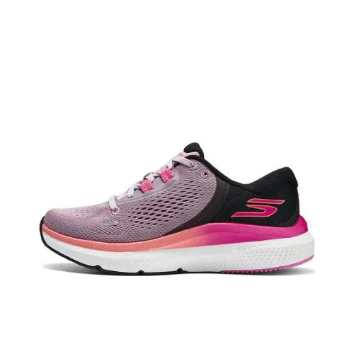 Skechers Anti Slip And Wear Resistant Breathable Low Top Casual Shoes Women's Pink Black