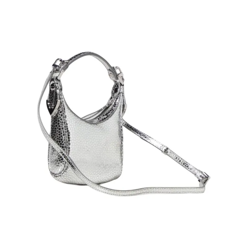By Far Cosmo Metallic Top handle Bag-4