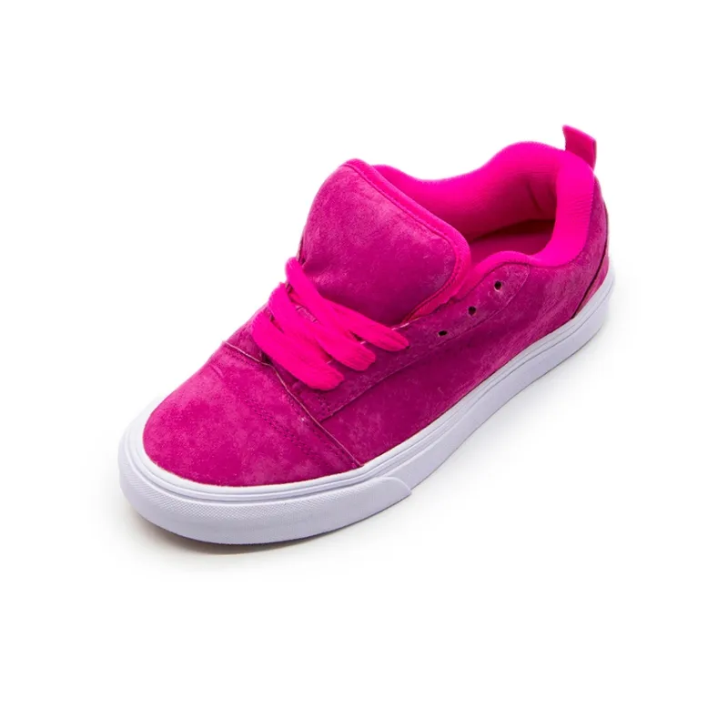 SUPSTORM Puffy Shoes Coverage Cushioning Wear-Resistant Lightweight Low-Top Skateboard Shoes Unisex Dragon Fruit Red-3