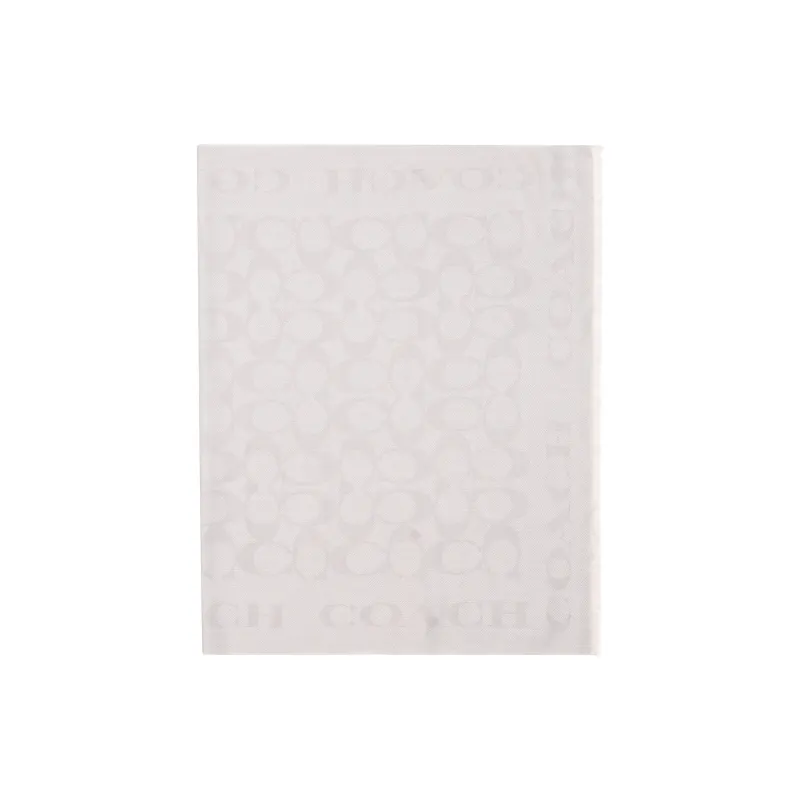 COACH Silk Scarves Women's Gray-2