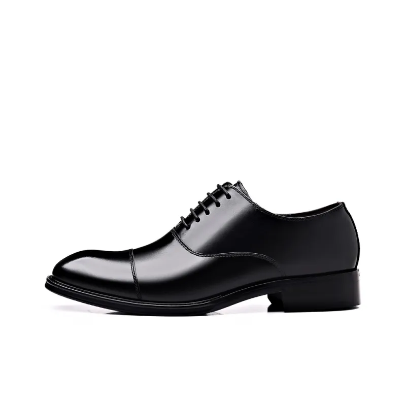 LUOMAIKE Dress Shoes Men Low Top Black, Brown-0