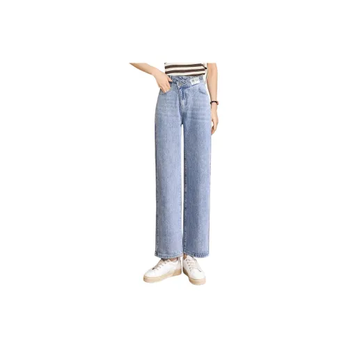 Tonlion Jeans Women's Moon White/Blue