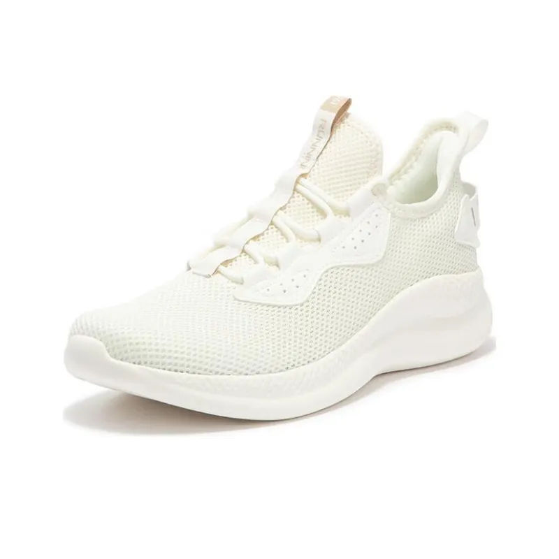 361° Durable Breathable Low Top Running Shoes Men's White-1