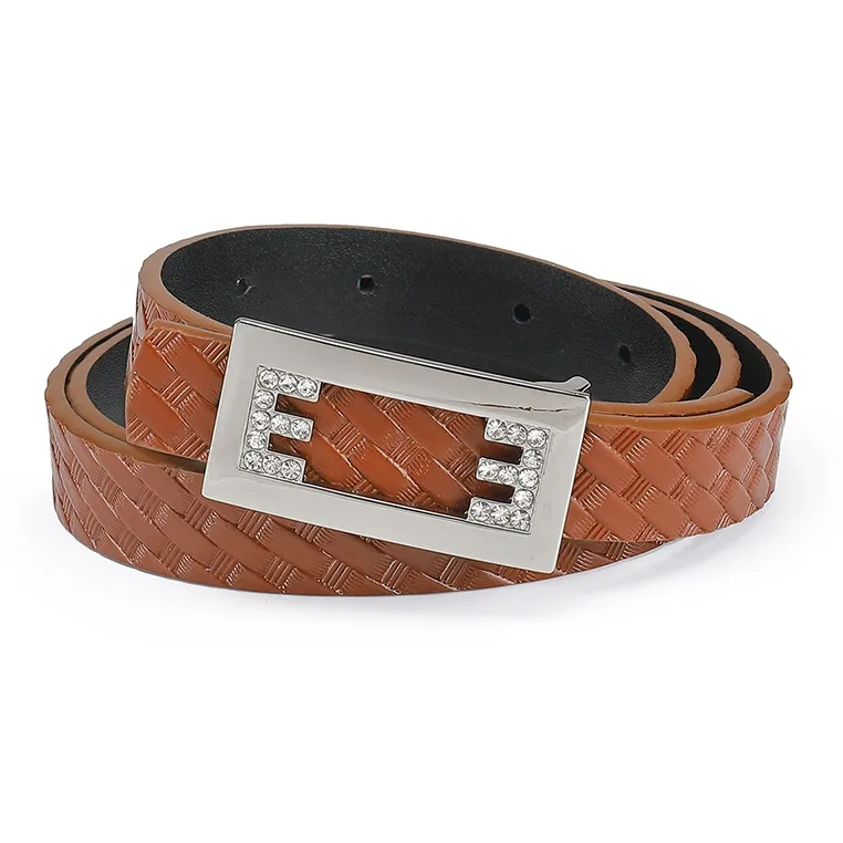 FAIRWHALE Slim Waist Elegant Fashion Plate Buckle Belt Women's Width 1.9CM-4