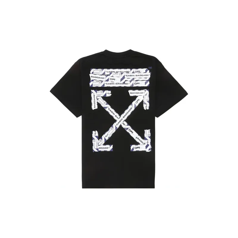 OFF WHITE Oversized Fit Airport Tape T Shirt-0