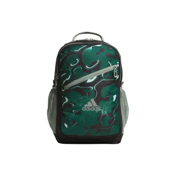 Adidas Recycled Polyester Plain Weave Fabric Backpack Regular Men's Silver Green