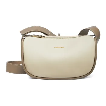 RED DRAGONFLY Cow Leather Dumpling Bag Women's Shoulder Bag Crossbody Bag Regular Women's Ecru
