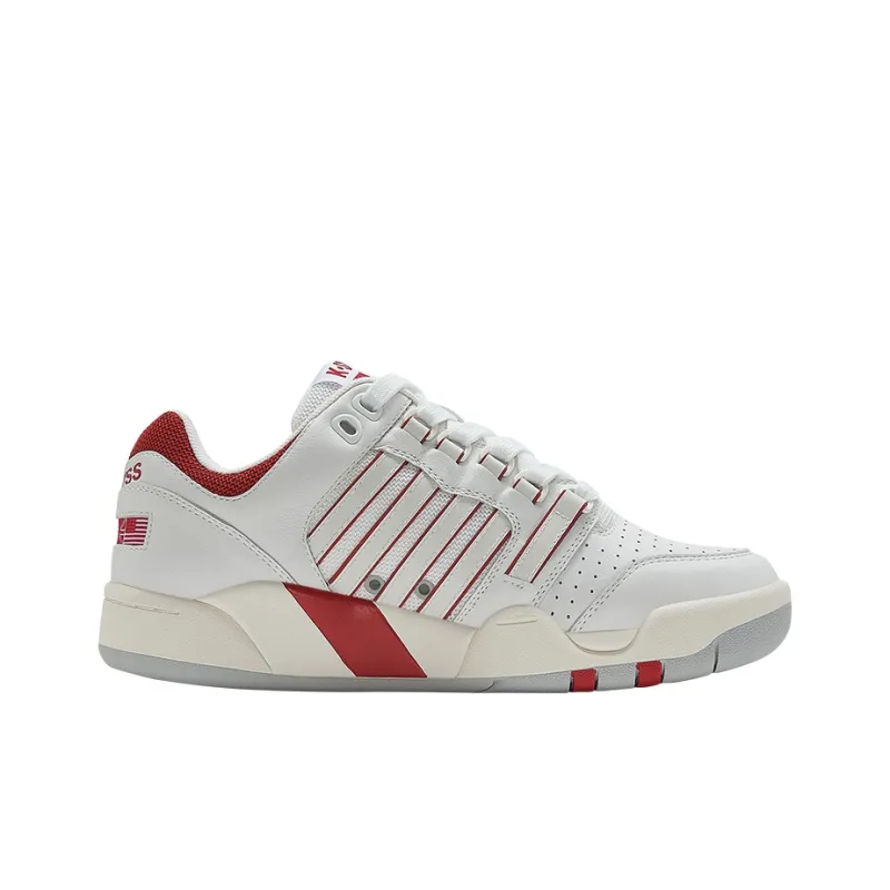 KSWISS Low Top Tennis Shoes Women's White Red-1