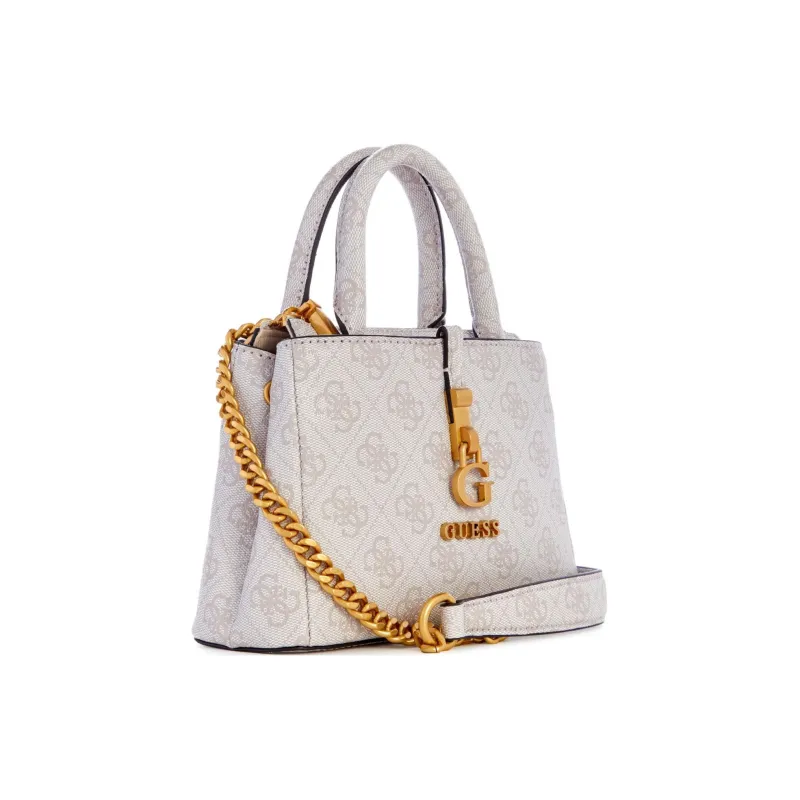 GUESS Artificial Leather Handbag Shoulder Bag Crossbody Bag Mini Women's White-1
