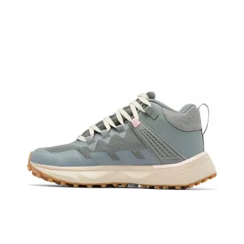 Columbia FACET 75 Cushioned Slip Resistant Mid Top Trekking Shoes Women's Blue Gray