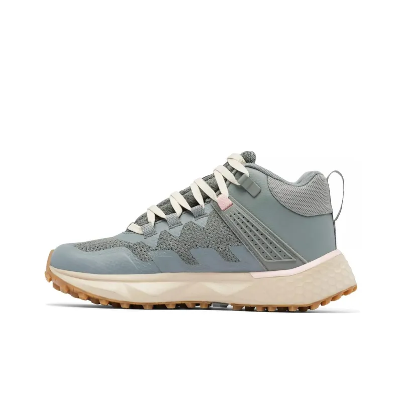 Columbia FACET 75 Cushioned Slip Resistant Mid Top Trekking Shoes Women's Blue Gray-0