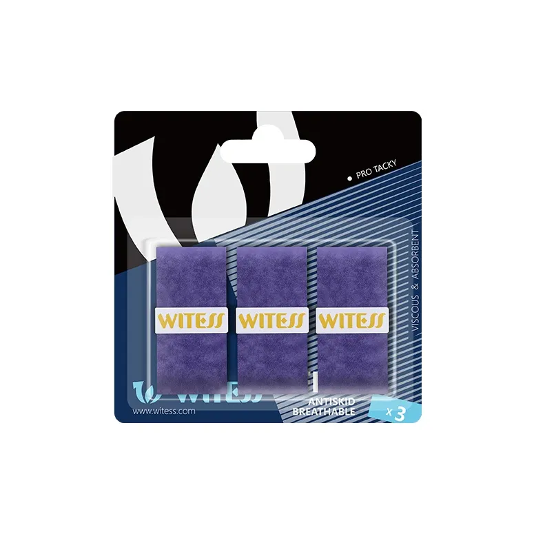 WITESS Badminton Grip Tape PU Training Competition Type Thin 3 Pack In 1 Box-46