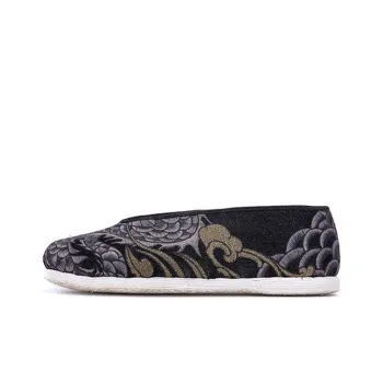 Neiliansheng Casual Shoes Men's Black Floral