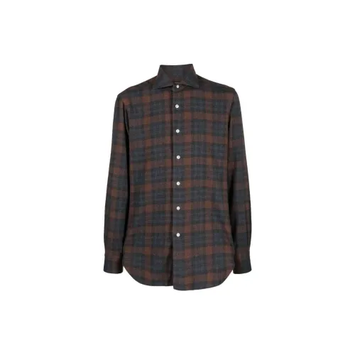 BARBA Check-print Button-up Shirt