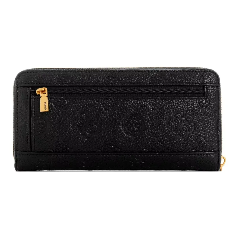 GUESS Artificial Leather Wallet Large Size Women's Black-3