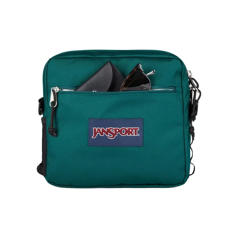 JanSport Recycled Polyester Shoulder Bag Crossbody Bag Unisex Deep Pine-1