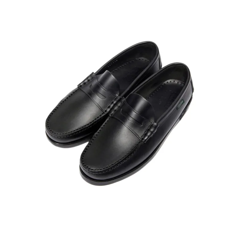 Paraboot Logo Label Round Toe Loafers-2