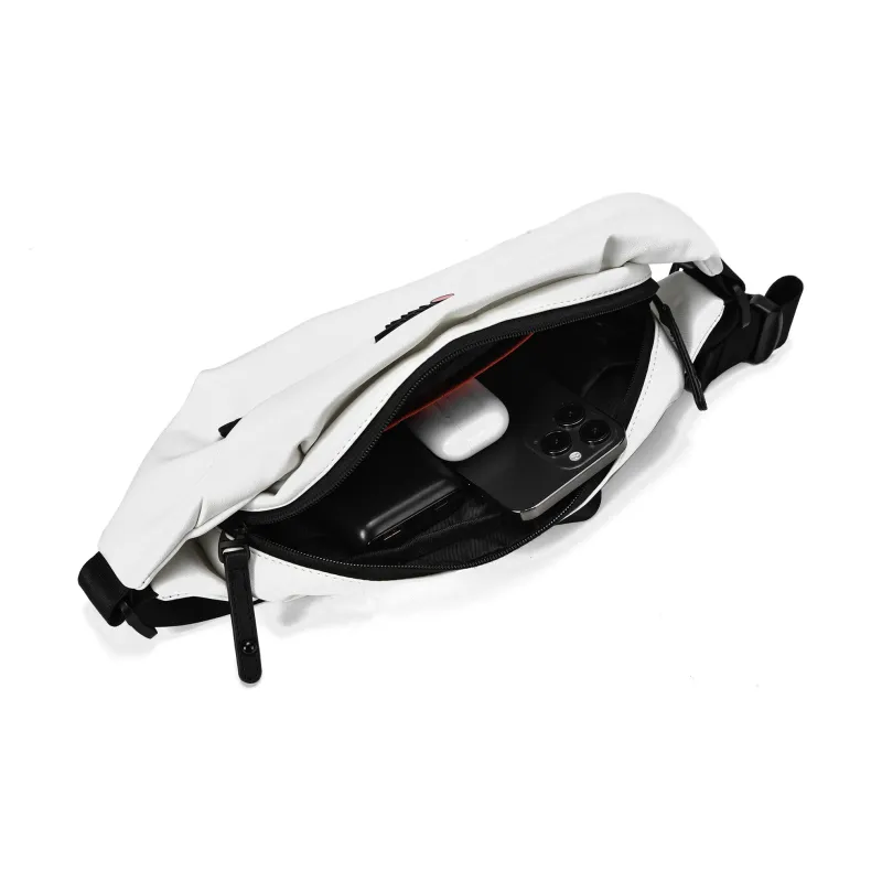 ONRF PVC Fanny Pack, Shoulder Bag, Crossbody Bag, Sling Bag Regular Unisex White-2