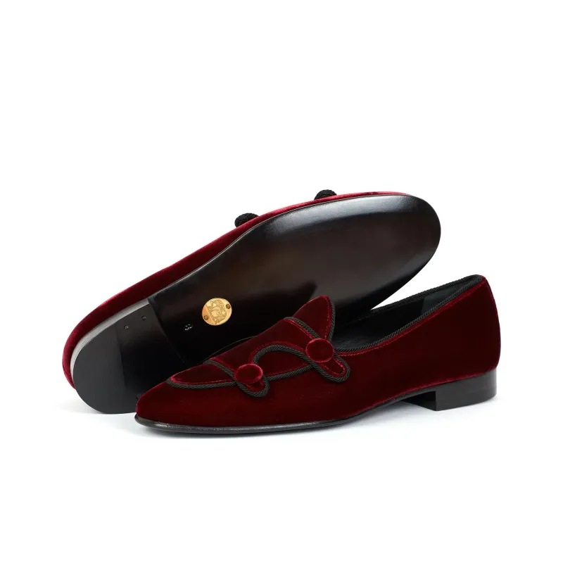Edhen Milano Brera Velvet Loafers-4