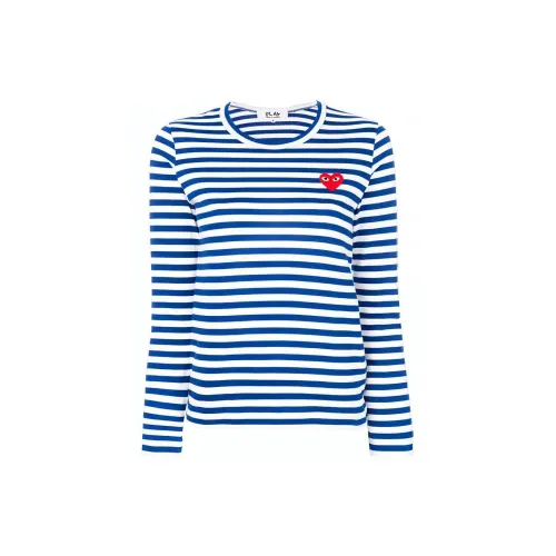 CDG Play T-Shirts Women's Blue