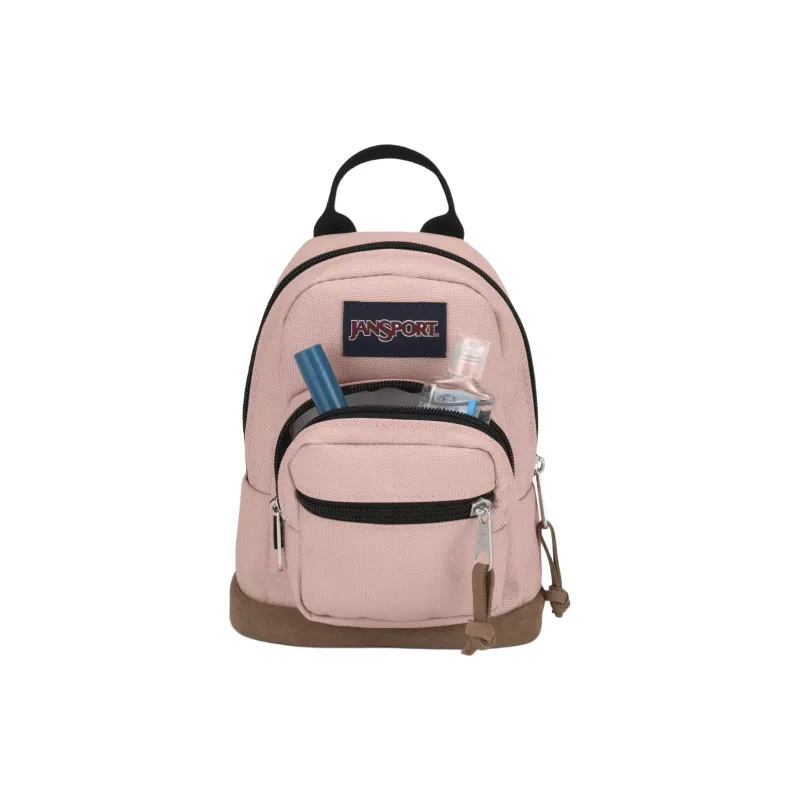 JanSport Suede Backpack Mini Women's Mist Rose-3