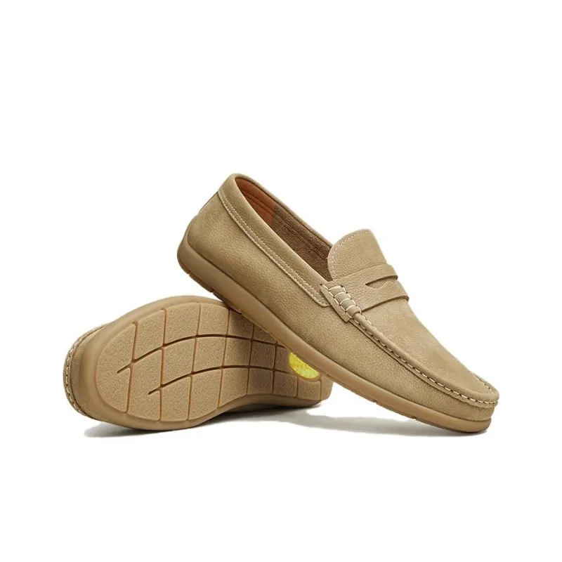 TATA Dress Shoes Men Low Top Solid Color-4