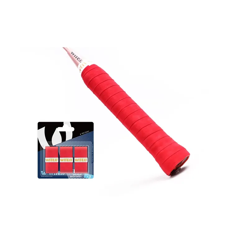 WITESS Badminton Grip Tape PU Training Competition Type Thin 3 Pack In 1 Box-25