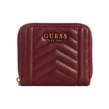 GUESS Artificial Leather Wallet Small Size Women's Burgundy Red