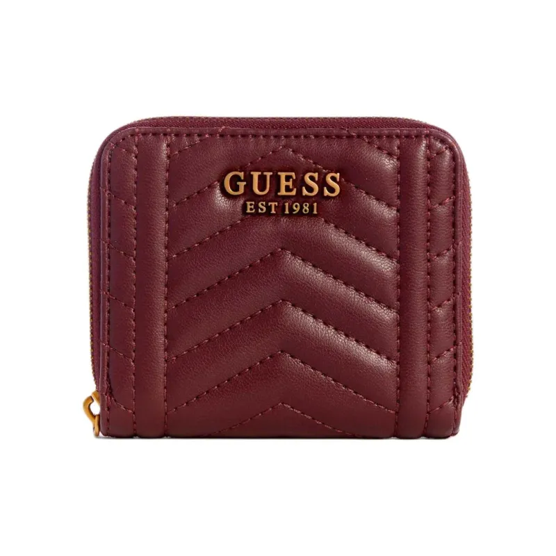 GUESS Artificial Leather Wallet Small Size Women's Burgundy Red-0