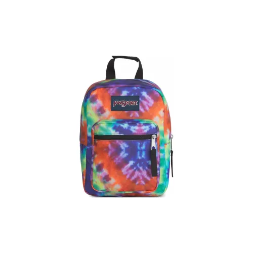 JanSport Recycled Polyester Lunch Bag Handbag Unisex Red & Multicolor
